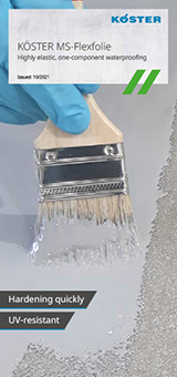 Highly elastic UV resistent KÖSTER MS-Flexfolie