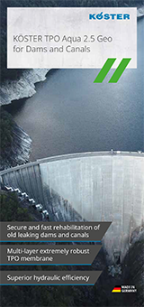 KÖSTER TPO Aqua 2.5 Geo for Dams and Canals
