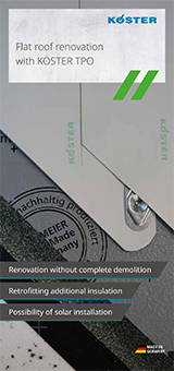 Flat roof renovation with KÖSTER TPO