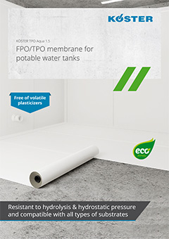 Brochure KOESTER TPO Aqua membrane waterpoofing drinking water structures